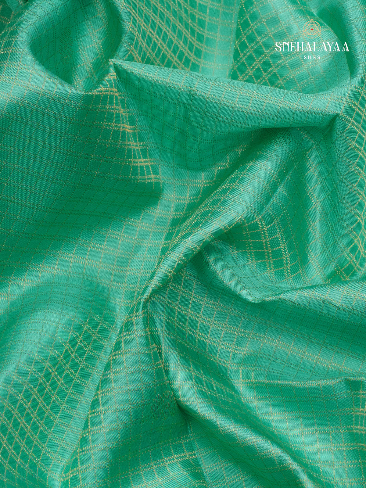 Teal Blue Kanjivaram Silk Saree